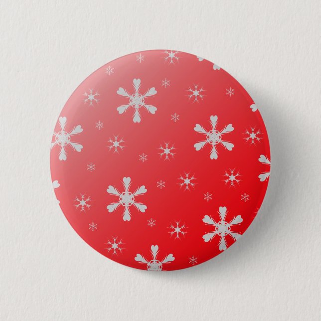 Den röda snowflaken knäppas knapp (Framsida)