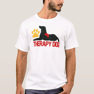Den röda terapihunden (för terapi) tee