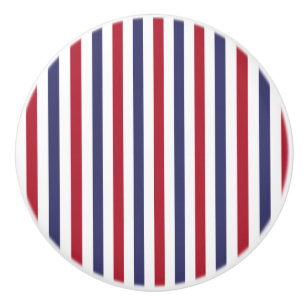 Den röda USA flaggan och flaggablått begränsar Knopp