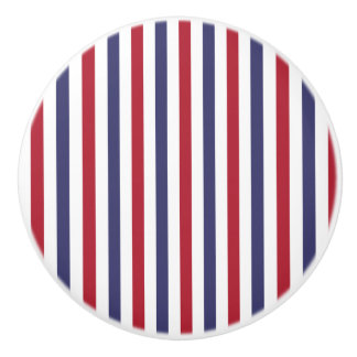 Den röda USA flaggan och flaggablått begränsar Knopp