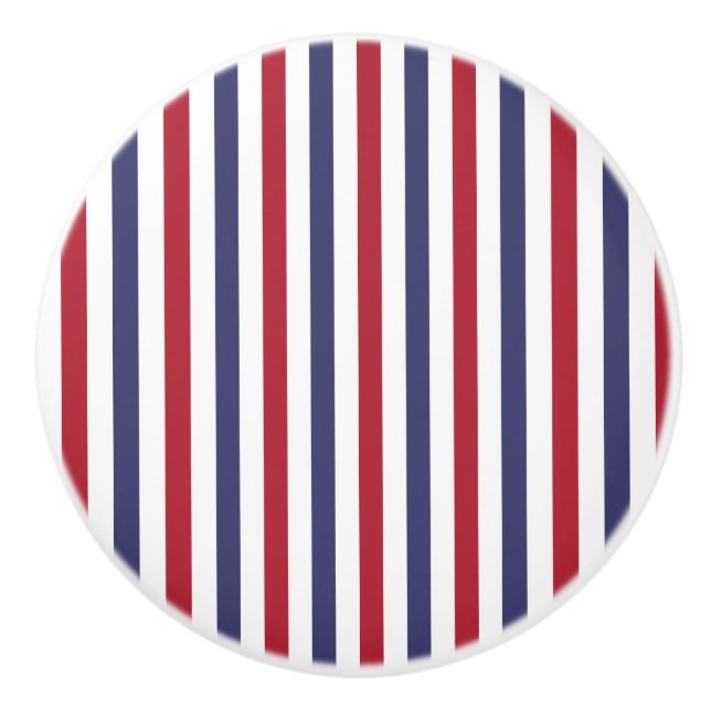 Den röda USA flaggan och flaggablått begränsar Knopp (Framsidan)
