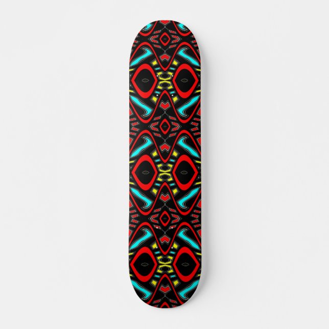 Den röda vågen mini skateboard bräda 18,5 cm (Framsida)