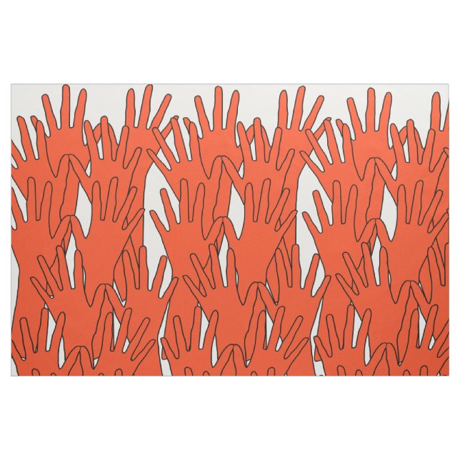 Den röda vågen tyg (Fat Quarter)