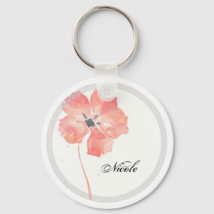 Den röda vallmon tillfogar kända Keychain Nyckelring