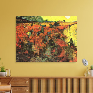 Den röda vingården av Vincent van Gogh Canvastryck