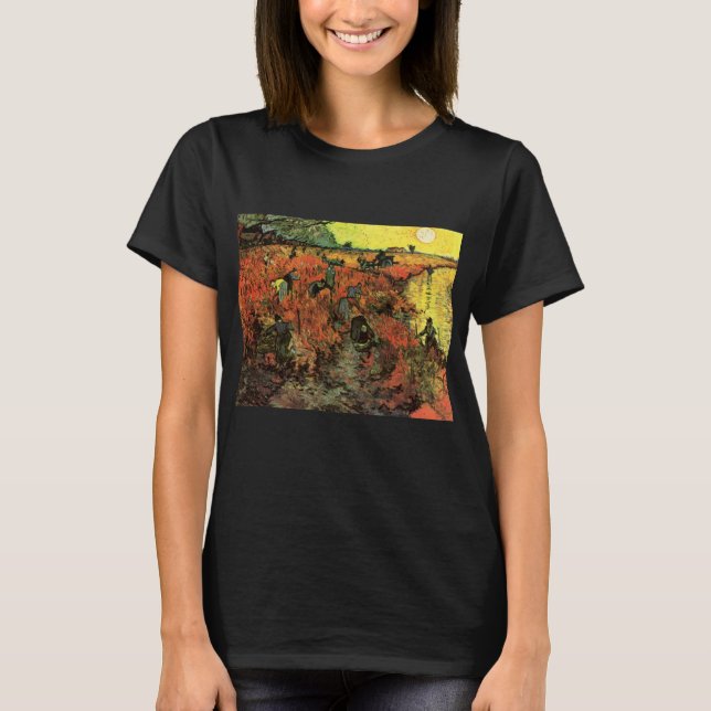 Den röda vingården av Vincent van Gogh T Shirt (Framsida)