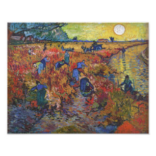 Den röda vingården Vincent van Gogh Fototryck