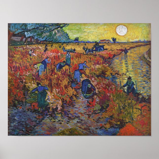 Den röda vingården | Vincent van Gogh | Poster (Framsidan)