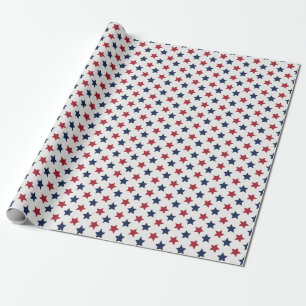 Den röda viten och blåtten presentpapper