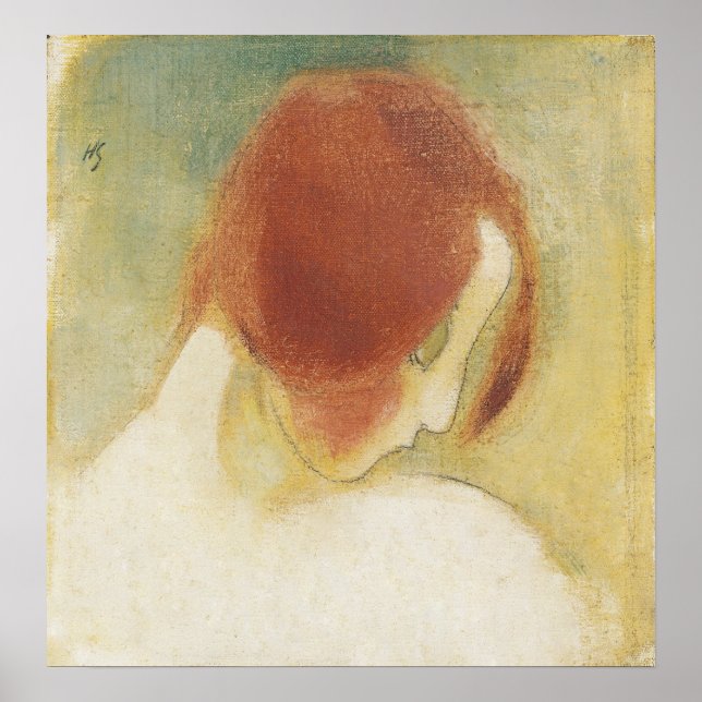 Den rödhåriga flickan, Helene Schjerfbeck Poster (Framsidan)