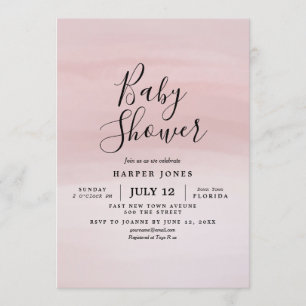 Den rodna baby showerinbjudansmutten & ser inbjudningar