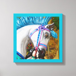 Den rödrunda målade hästen 2 canvastryck