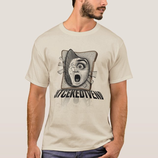 den rökta spegelrosten skräckillustration t shirt (Framsida)