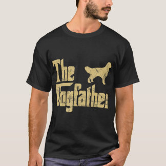 Den Rolig hund ägarens Gif-ägare i Dogfather Gold T Shirt