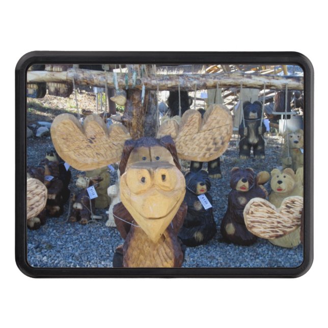 Den roliga älglastbilhaken täcker dragkroksskydd (Framsidan)