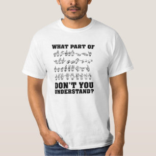 Den roliga ASL-amerikanen undertecknar T-shirt