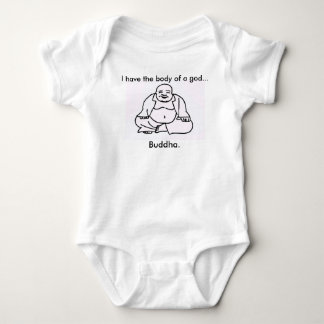 Den roliga babybodysuiten "förkroppsligar av en t-shirt