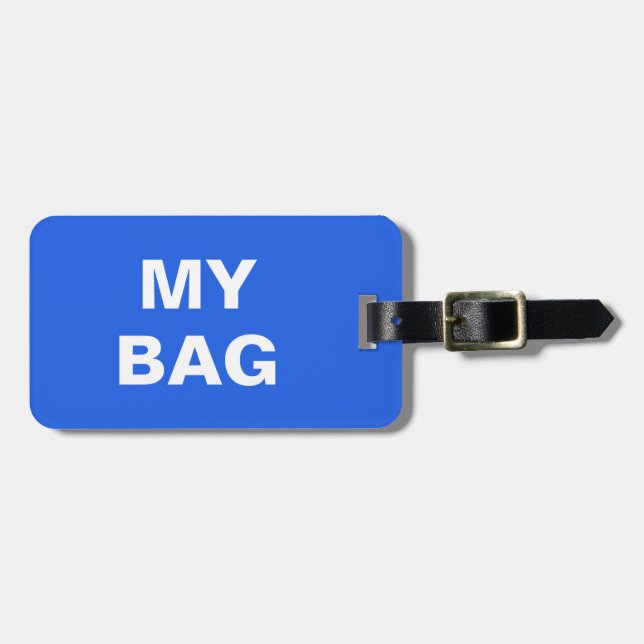 Den roliga bagagemärkren med "mitt hänger lös" bagagebricka (Horisontell Framsida)