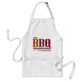 Den roliga BBQ-whispereren grillar det ledar- Förkläde