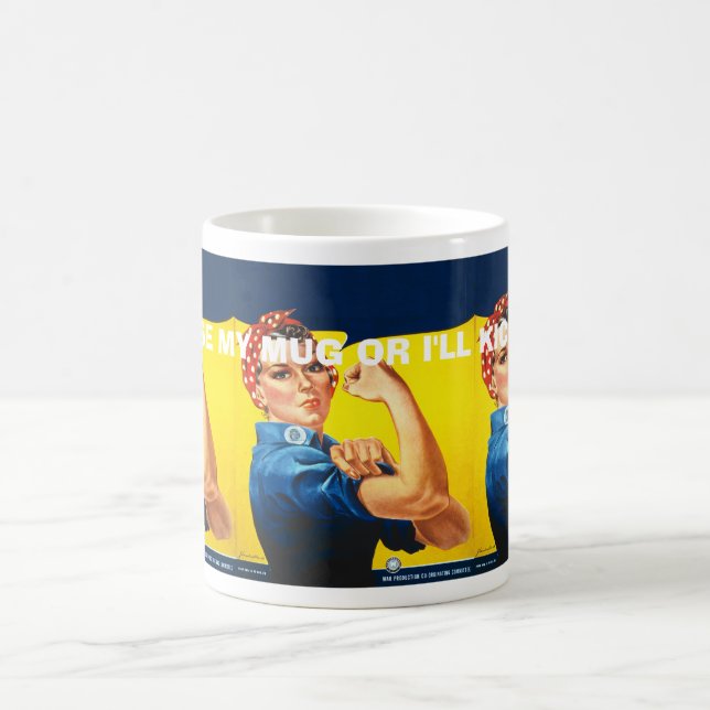 den roliga beställnings- vintagemuggen, redigerar kaffemugg (Center)