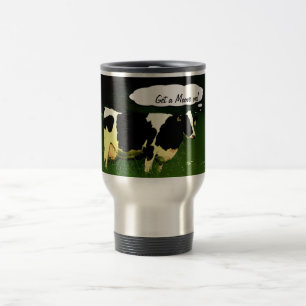 Den roliga bonden får på en MOOve! Resemugg