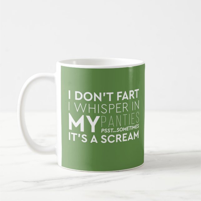 Den roliga citationsteckenhumorn gör jag inte kaffemugg (Vänster)