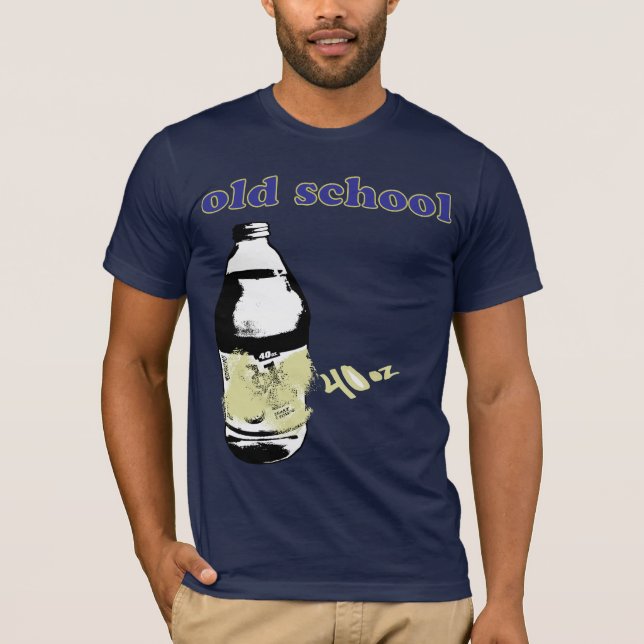 Den roliga coolan 40 uns Remix Tee (Framsida)