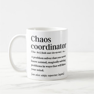 Den roliga definitionen av Chaos-koordinator Kaffemugg