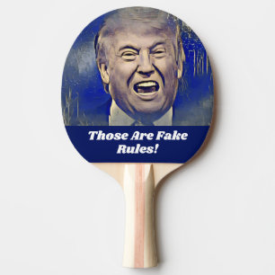 Den roliga Donald Trump pingen Pong paddlar fejkar Pingisracket