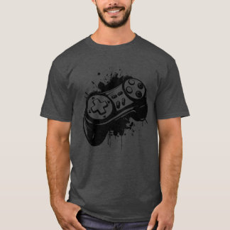 Den roliga familjen Färg Splotch med spelkontroll T Shirt
