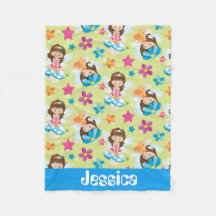 Den roliga felika filten för mönsterfantasiflickor