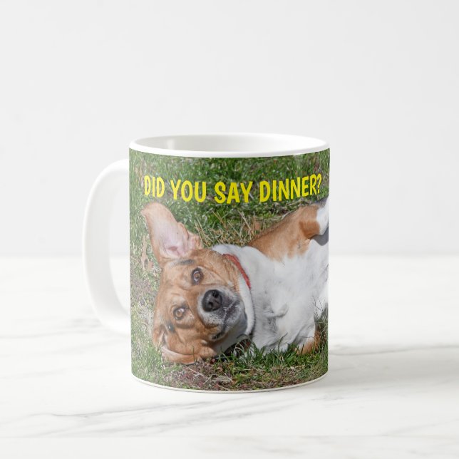 Den roliga feta beaglen gjorde dig något att kaffemugg (Framsida vänster)