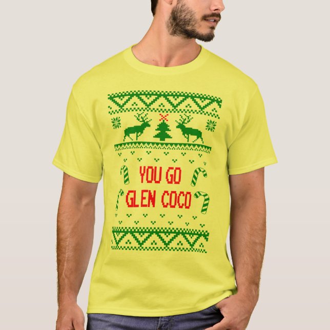 Den roliga fula jultröjan går du Glencocoen T-shirt (Framsida)