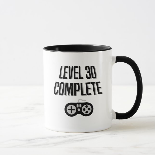 Den roliga Gamer30års födelsedag jämnar färdiga 30 Mugg (Höger)