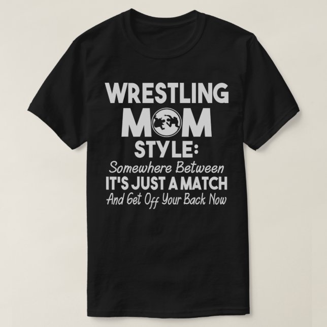 Den roliga gåvan från Stil vid brottning mot Mamma T Shirt (Design framsida)