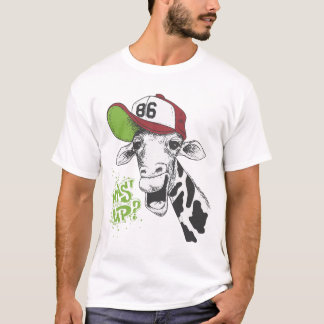 Den roliga giraffT-tröja var upp T-tröja T Shirt