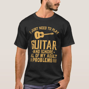 Den roliga gitarren ignorerar min vuxna problem t shirt