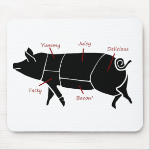 Den roliga grisslaktare kartlägger diagrammet musmatta
