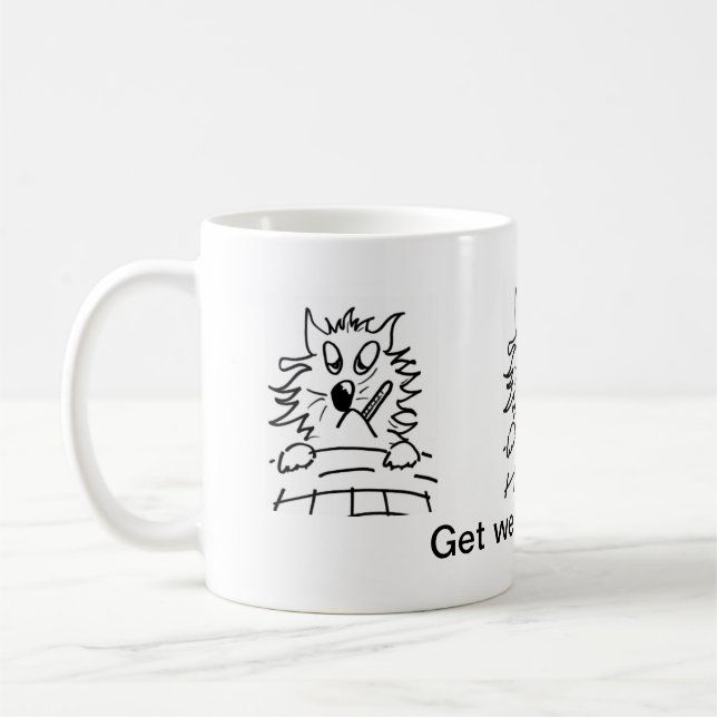 den roliga Grumpy kattkaffemuggen får väl snart Kaffemugg (Vänster)