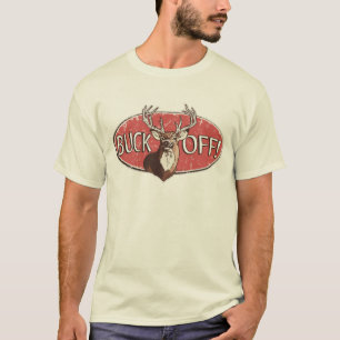 Den roliga hjortjägaren utrustar vid Mudge studio T-shirt