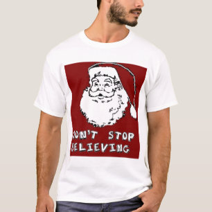 Den roliga JULEN SANTA "STOPPAR INTE ATT TRO" som Tee