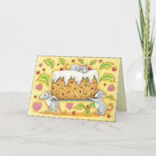 Den roliga julkortet för bäst Fruitcake Helgkort