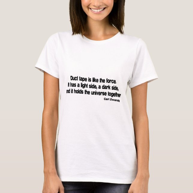 Den roliga kanalen tejpar citationstecken tee shirt (Framsida)