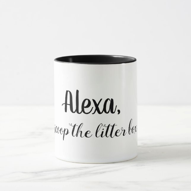 Den roliga katten rånar kattälskaremuggen mugg (Center)