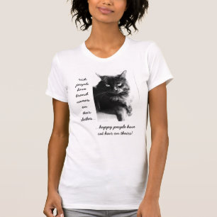 Den roliga kattskjortan, lyckligt folk ha på sig t shirt