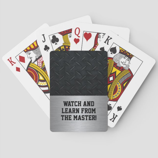 Den roliga klockan och lärer kort casinokort (Baksidan)