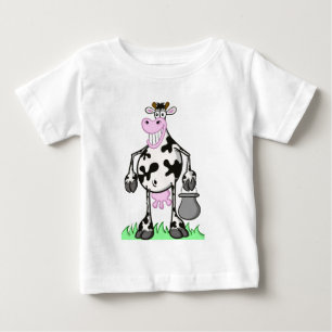 den roliga kon "paketerar" bebis t-skjorta tee shirt