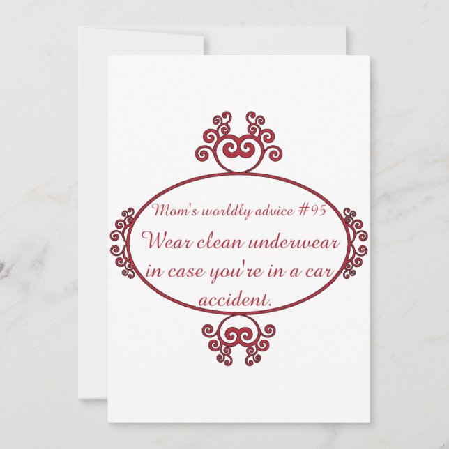 Den roliga mamman citerar på t-skjortor & gåvor inbjudningar (Framsida)