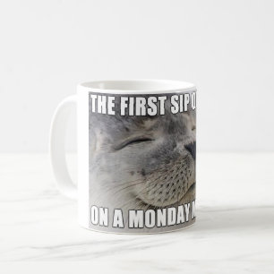 Den roliga Måndag morgonen förseglar den Meme Kaffemugg