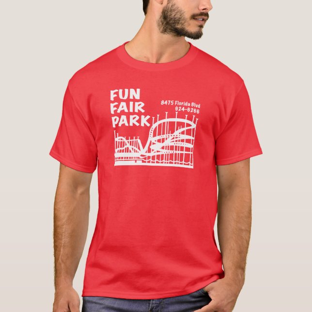 Den roliga mässan parkerar! tee (Framsida)